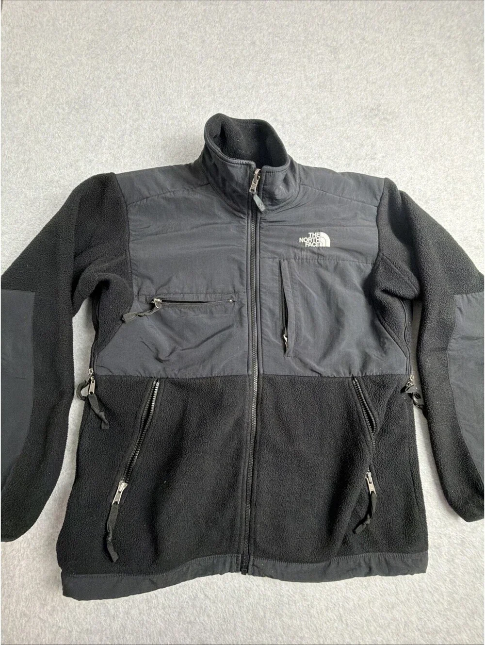 The North Face Denali Jacket Men Small Black Full Zip Fleece Vented Polartec